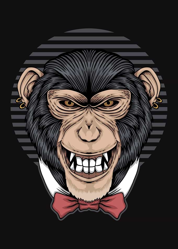 Chimpanzee illustration