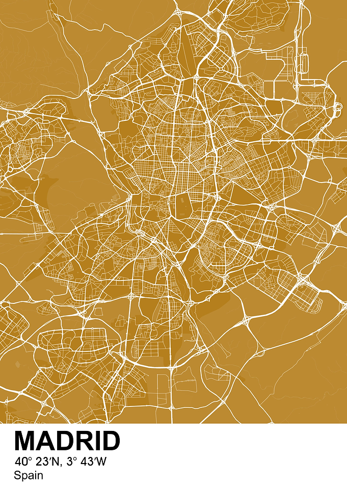 madrid Spain city map