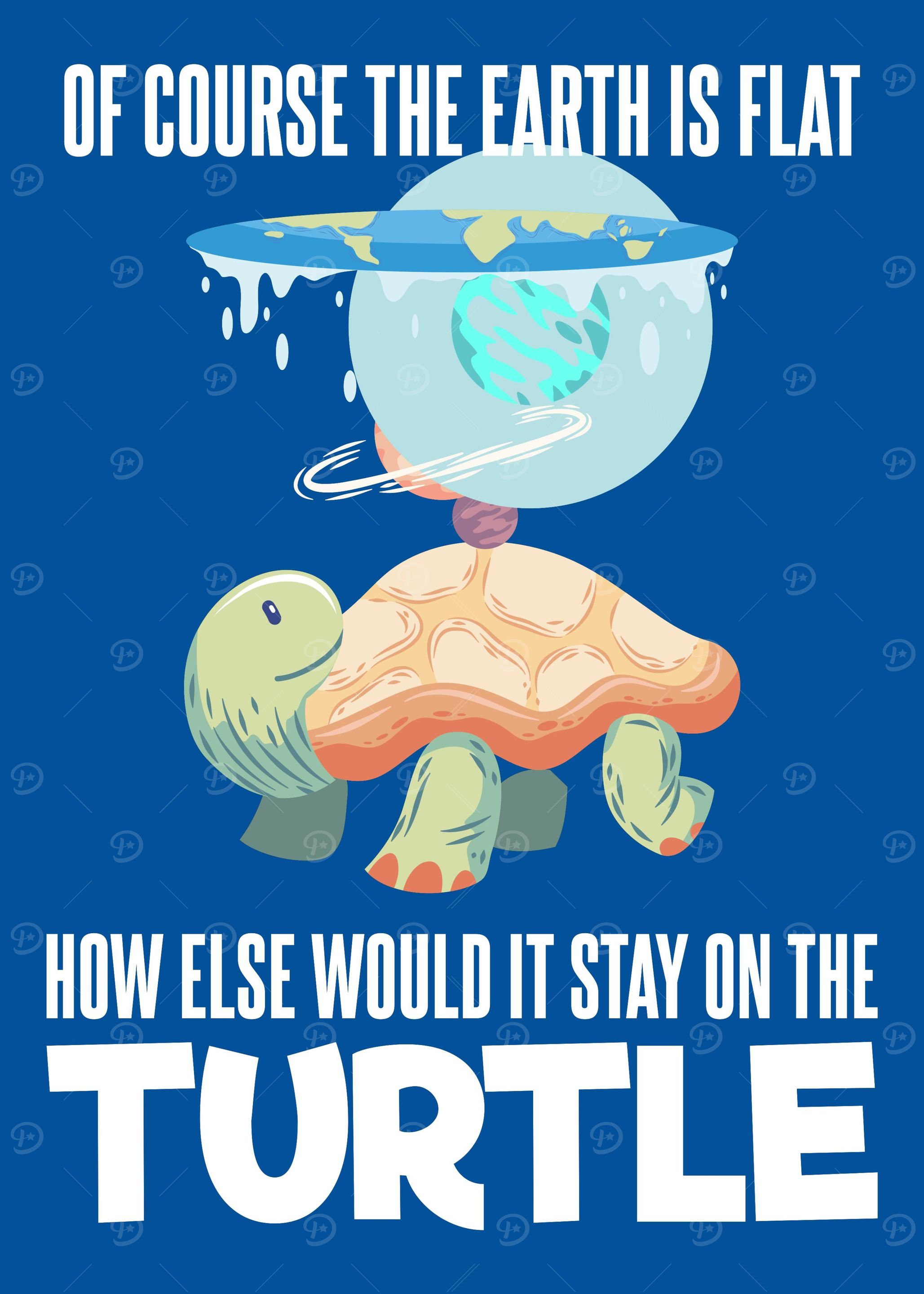 Flat Earth Society Turtle