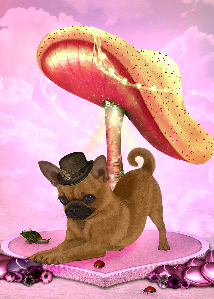 Cute little shihuahua pug