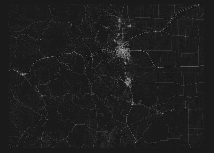Roads of Colorado Map