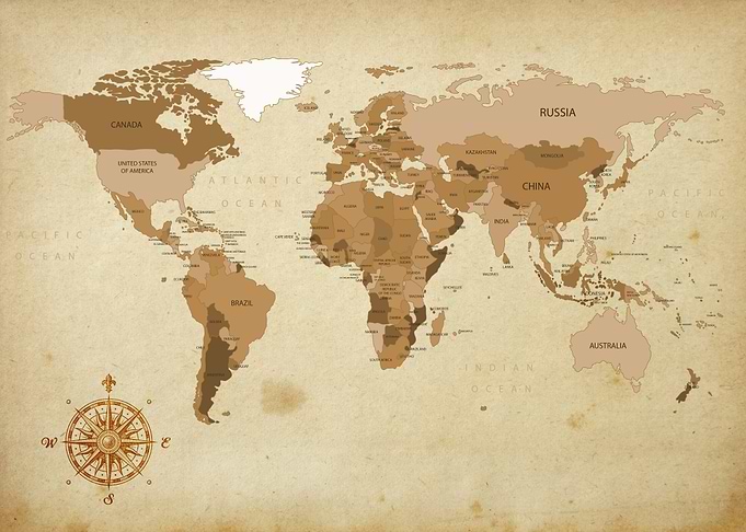 world map