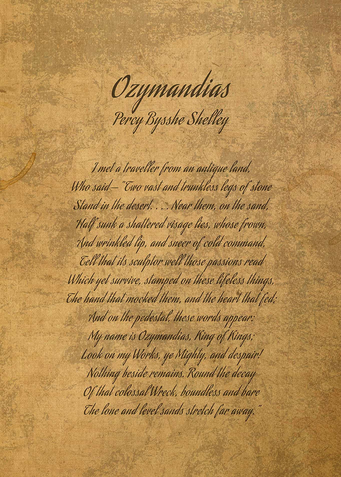 Ozymandias by Percy Bysshe
