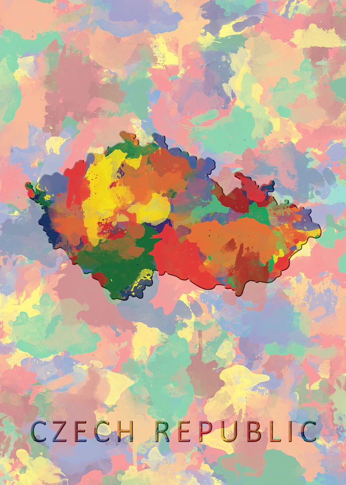 Czech Republic Outline Map