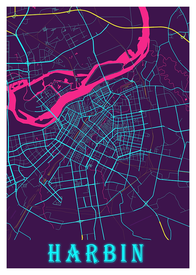 Harbin Neon City Map