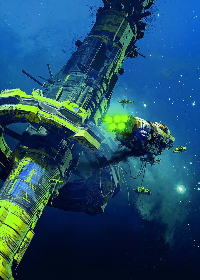 Cool Spaceship in Space