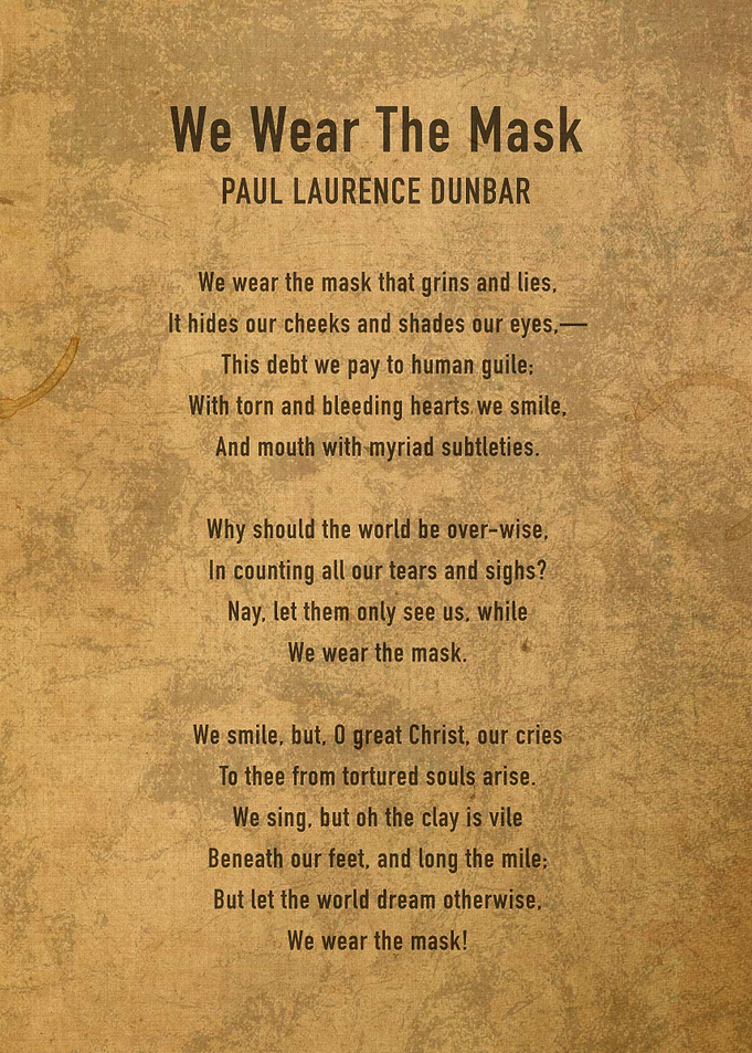 We Wear The Mask Poetry