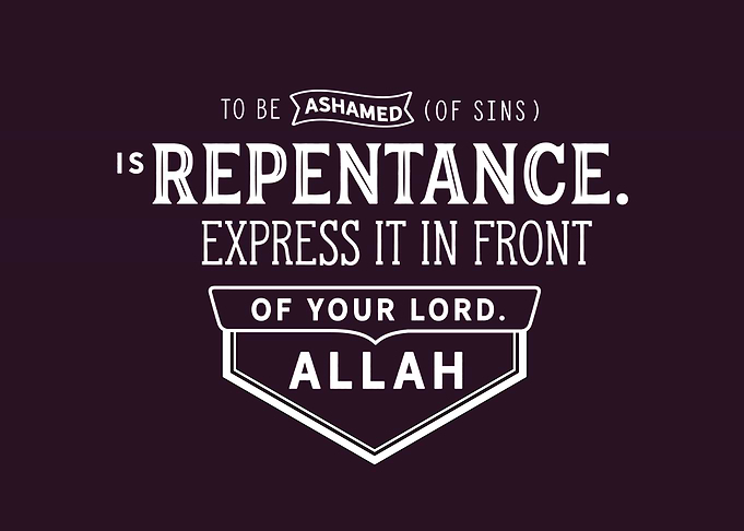 To be ashamed of sins