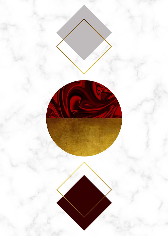 Round and Square in Red