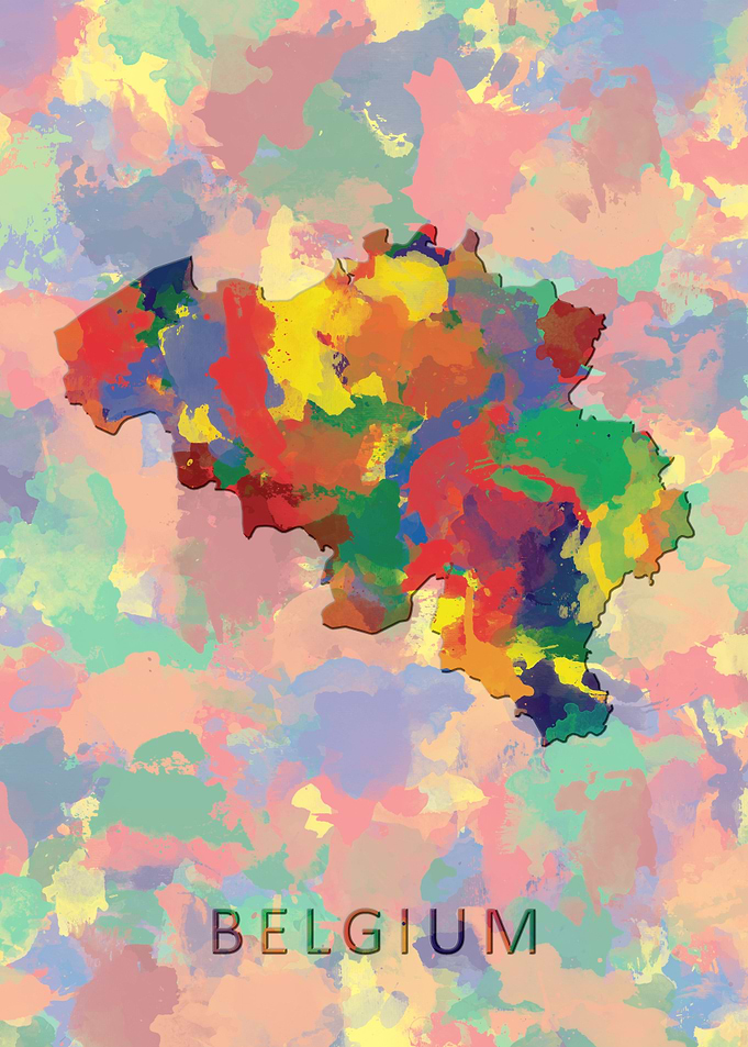 Belgium Outline Map