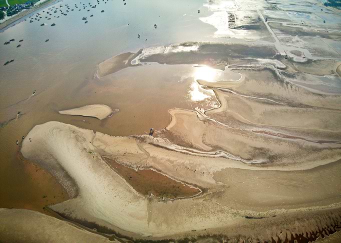 Sandbank in the morning