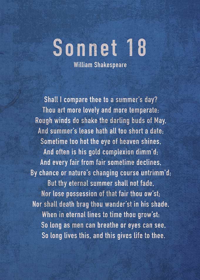 Sonnet 18 by Shakespeare