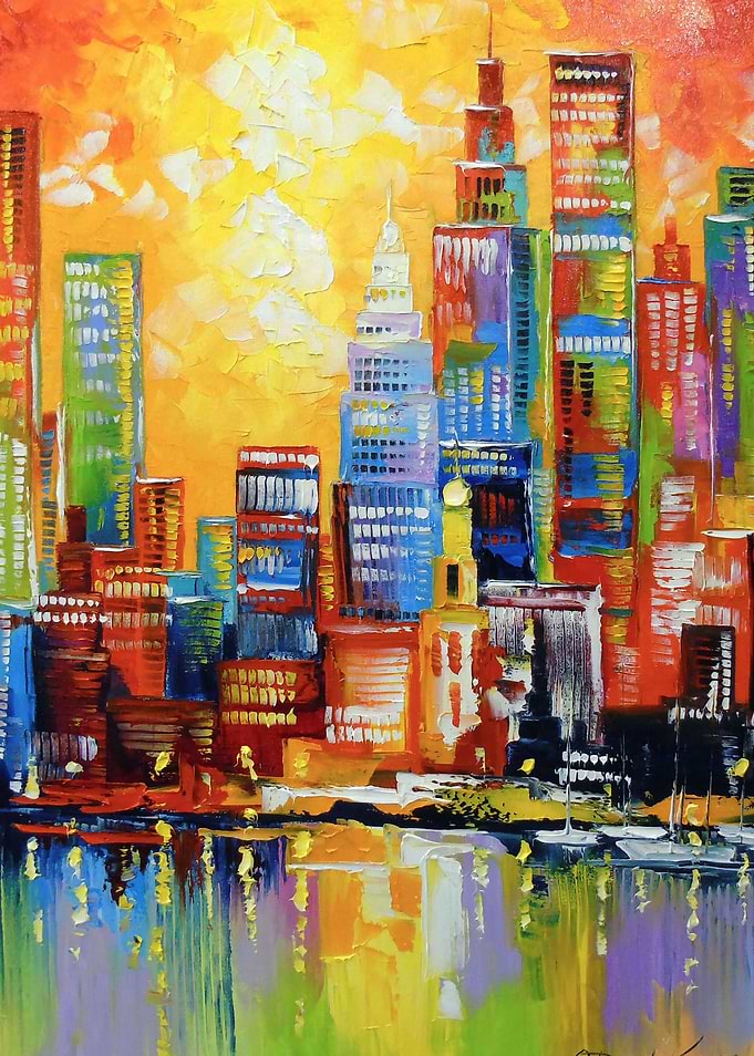 Bright new York city