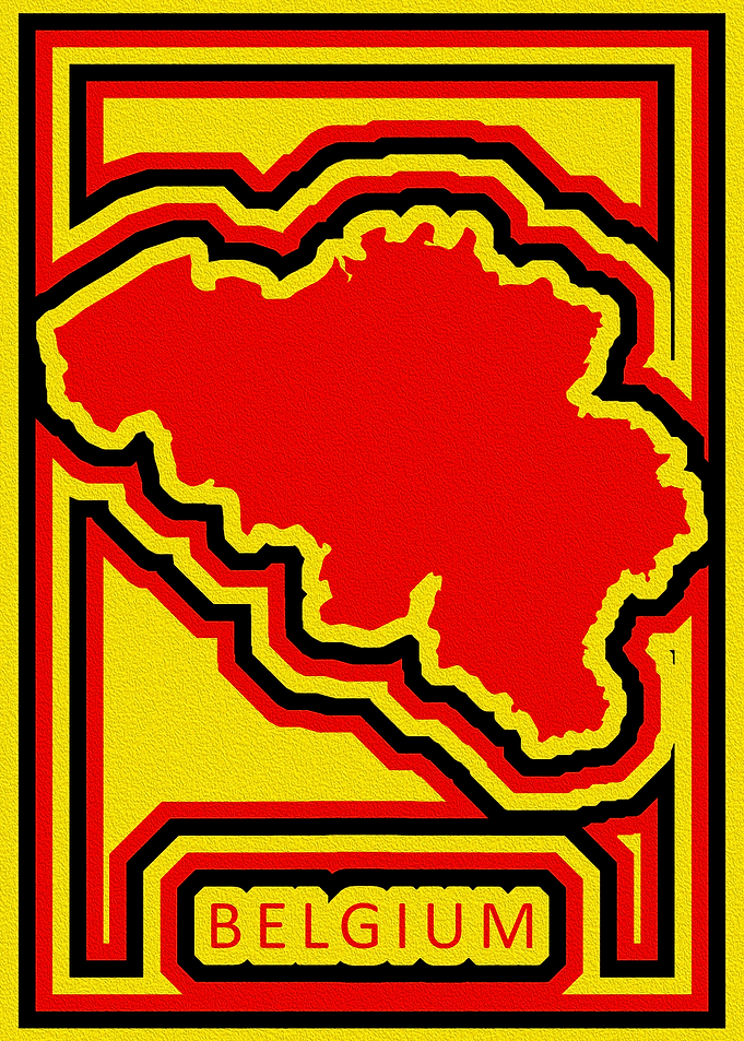 Belgium Outline Map