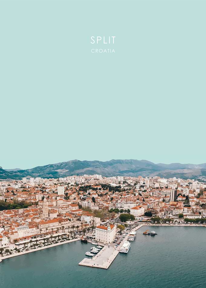 Split Croatia City Artwork