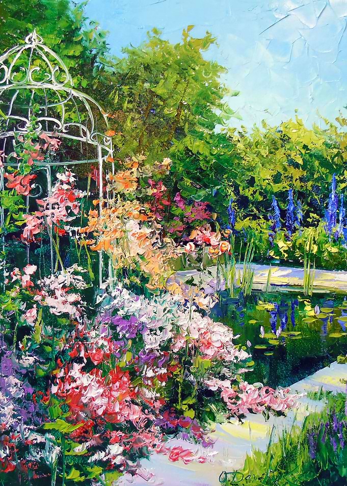 Blooming pond