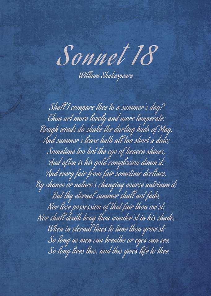 Sonnet 18 Shakespeare