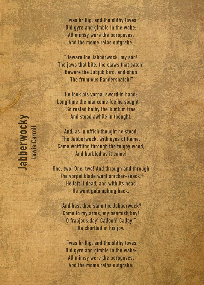 Jabberwocky Lewis Carroll
