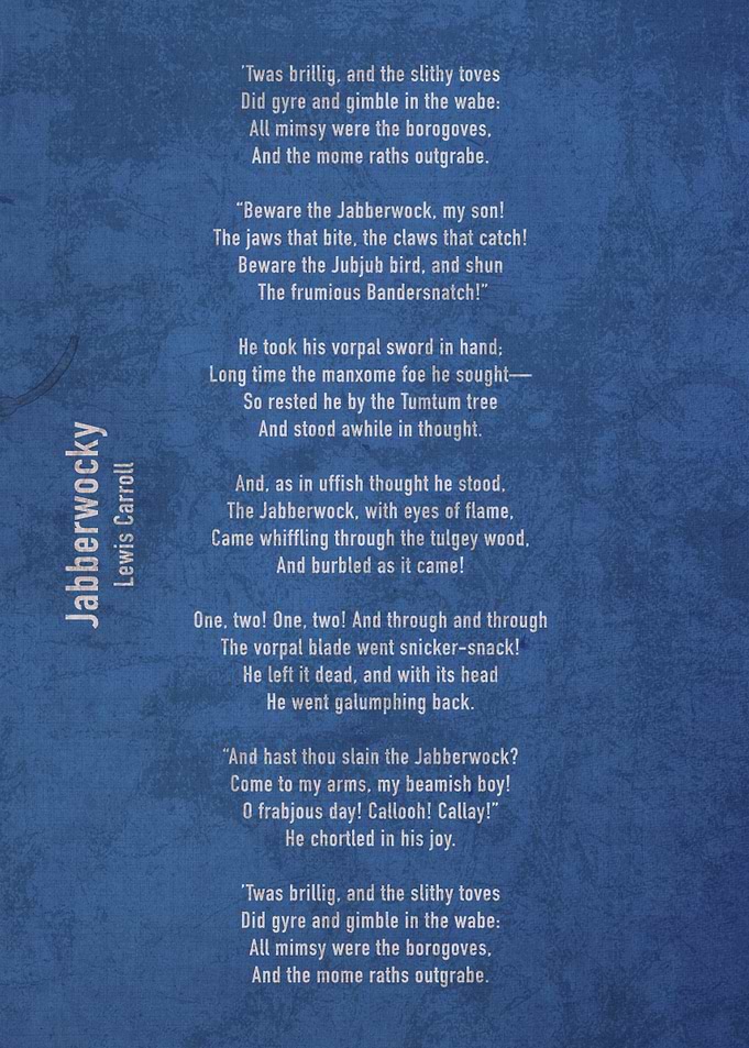 Jabberwocky Lewis Carroll