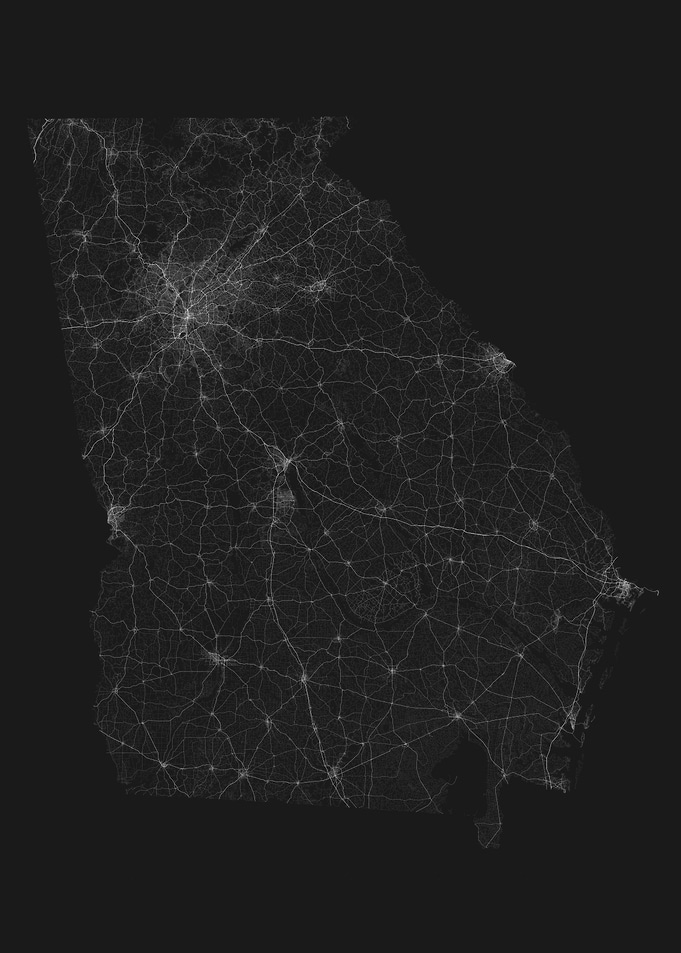 Roads of Georgia Map