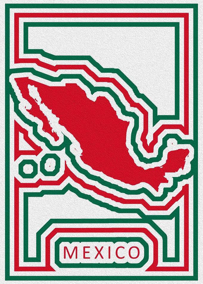 Mexico Outline Map
