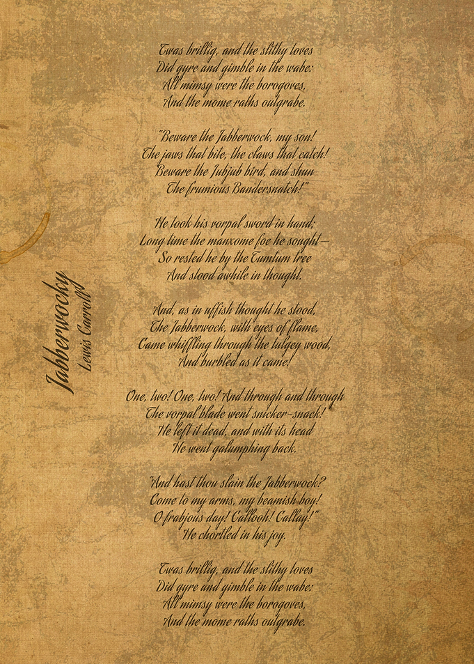 Jabberwocky Lewis Carroll