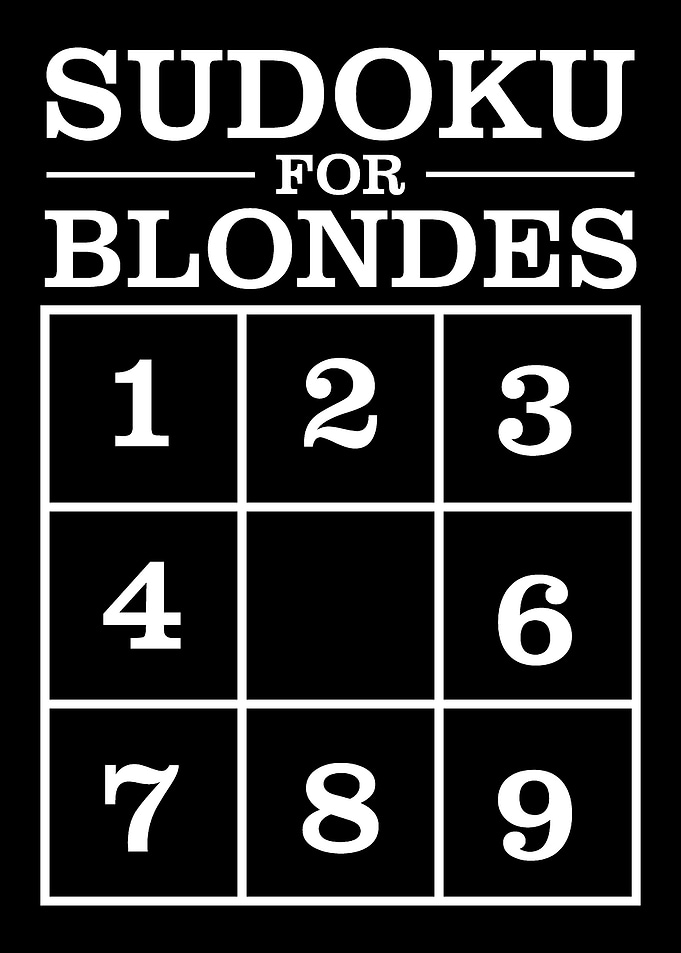 Sudoku For Blondes Funny