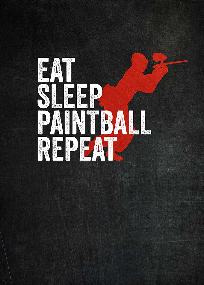 Eat Sleep Paintball Repeat