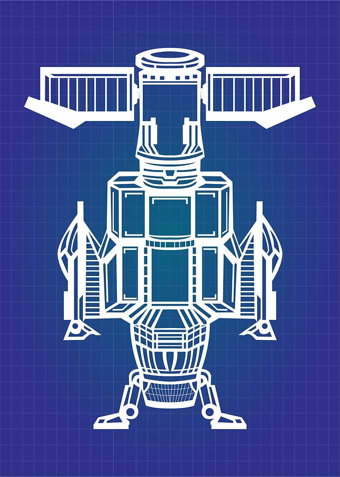 Satellite Blueprint Space