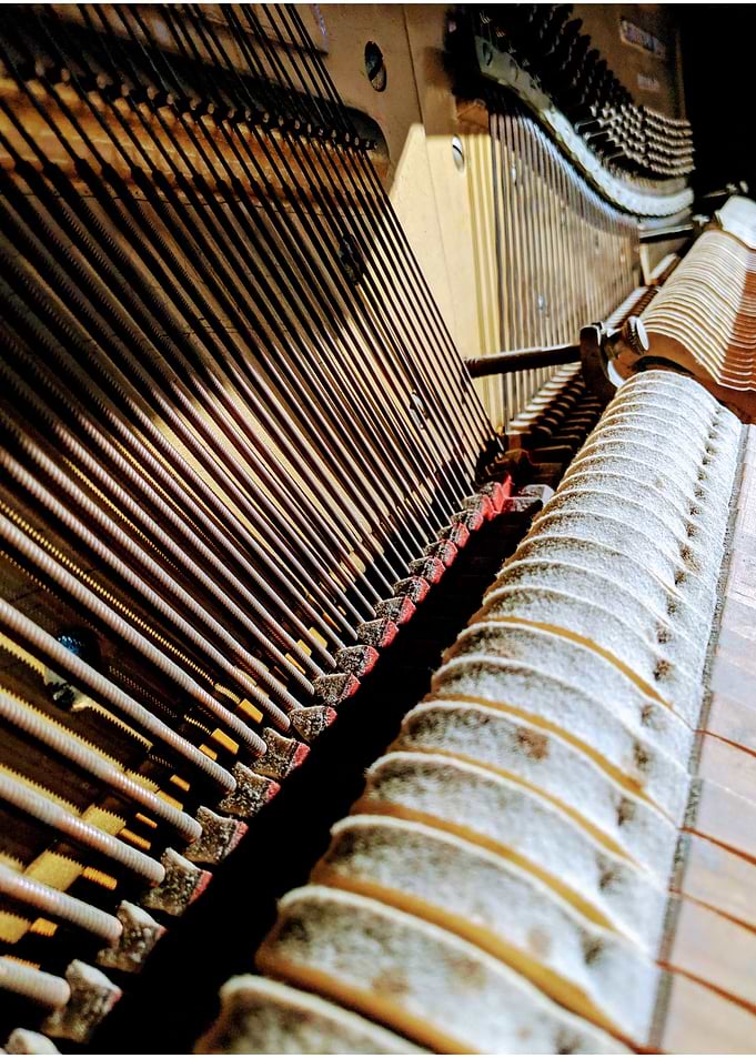 Inside Upright Paino