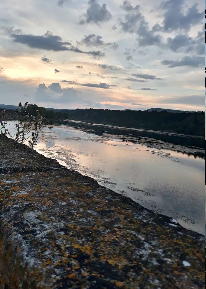 Walk at sunset
