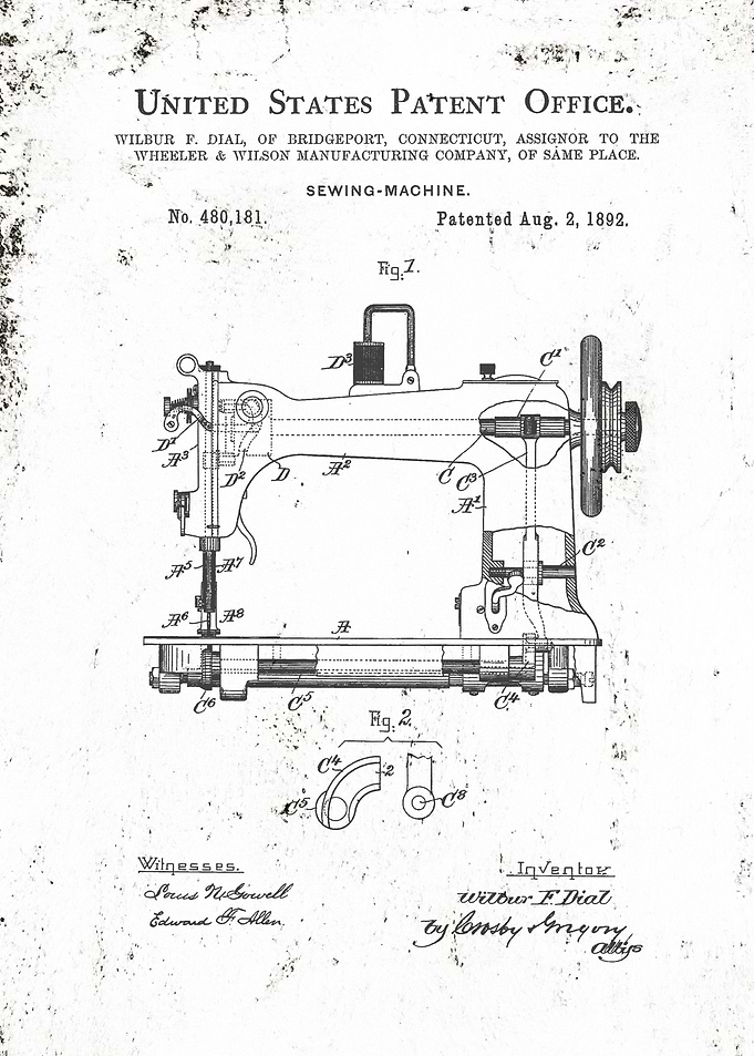 Sewing Machine Patent