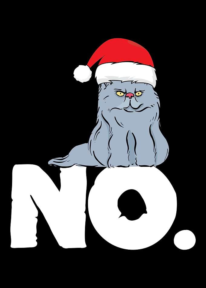 Katze Nein Weihnachts Ka