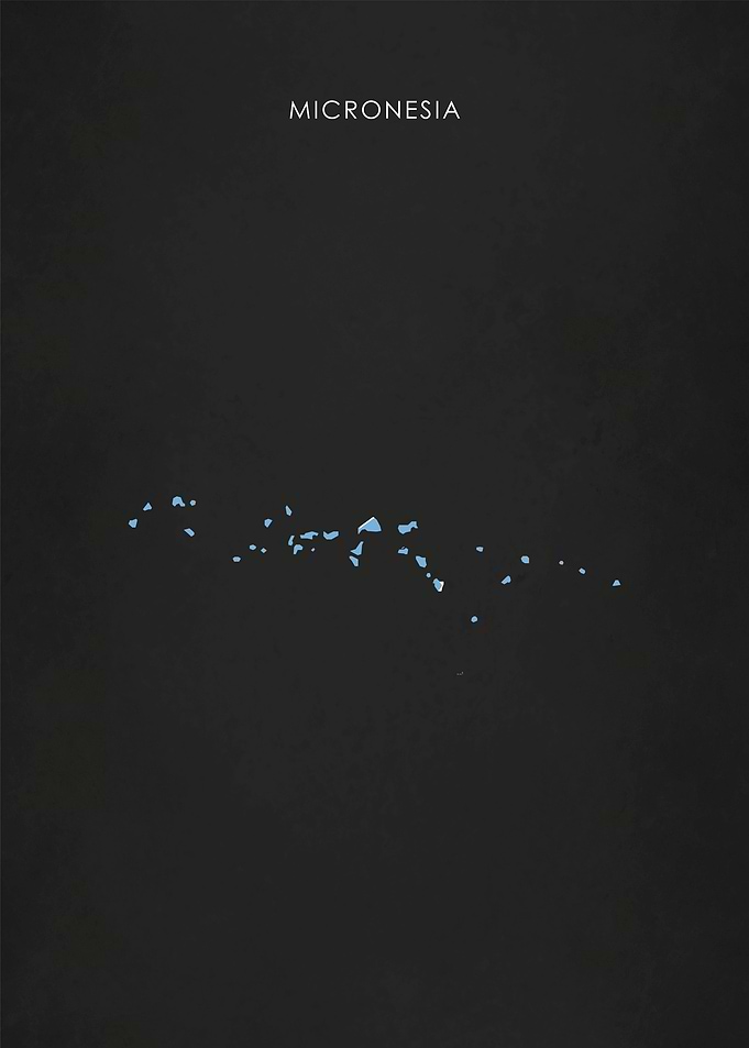 Micronesia Flag Map