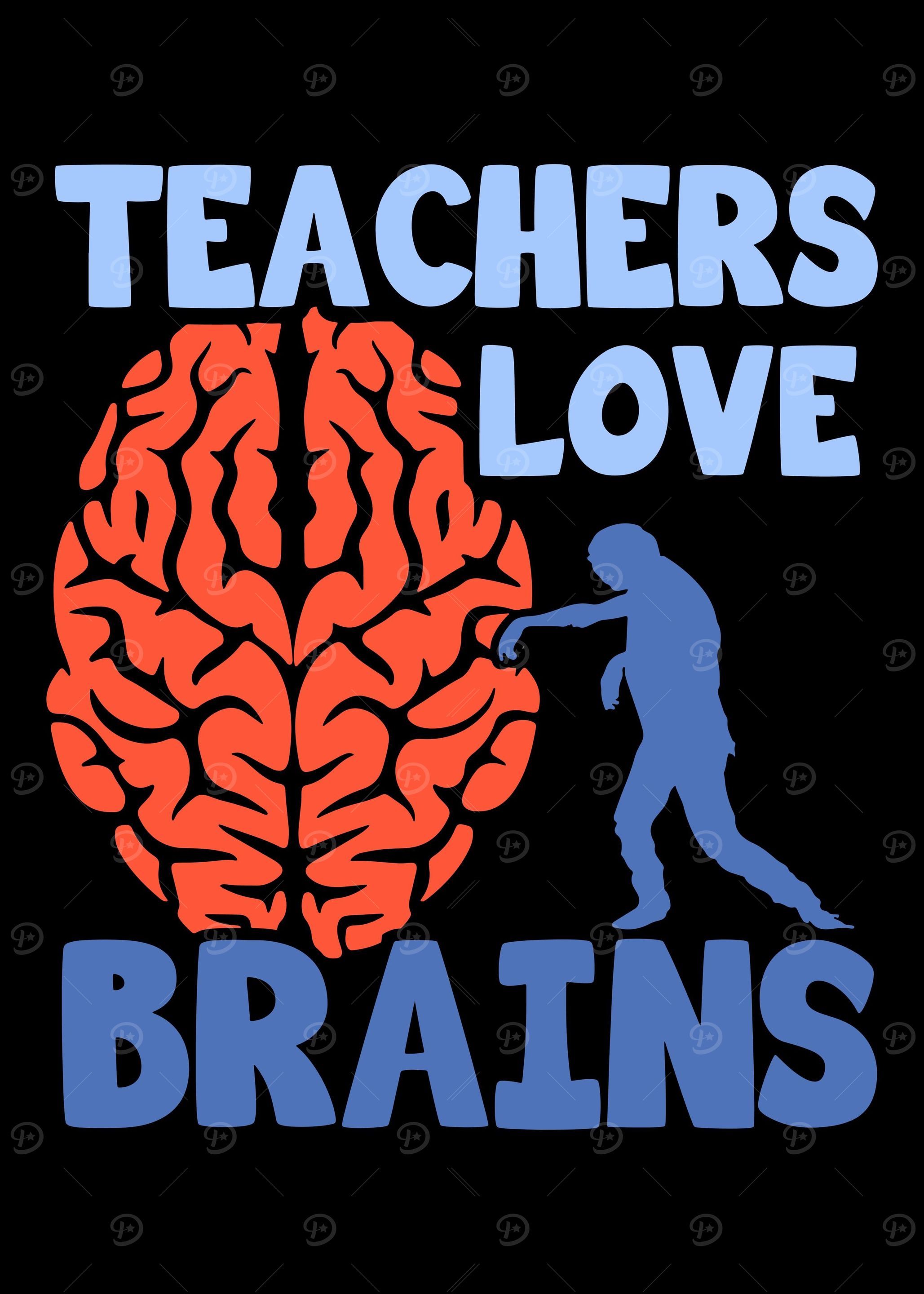 Halloween Teacher Brain