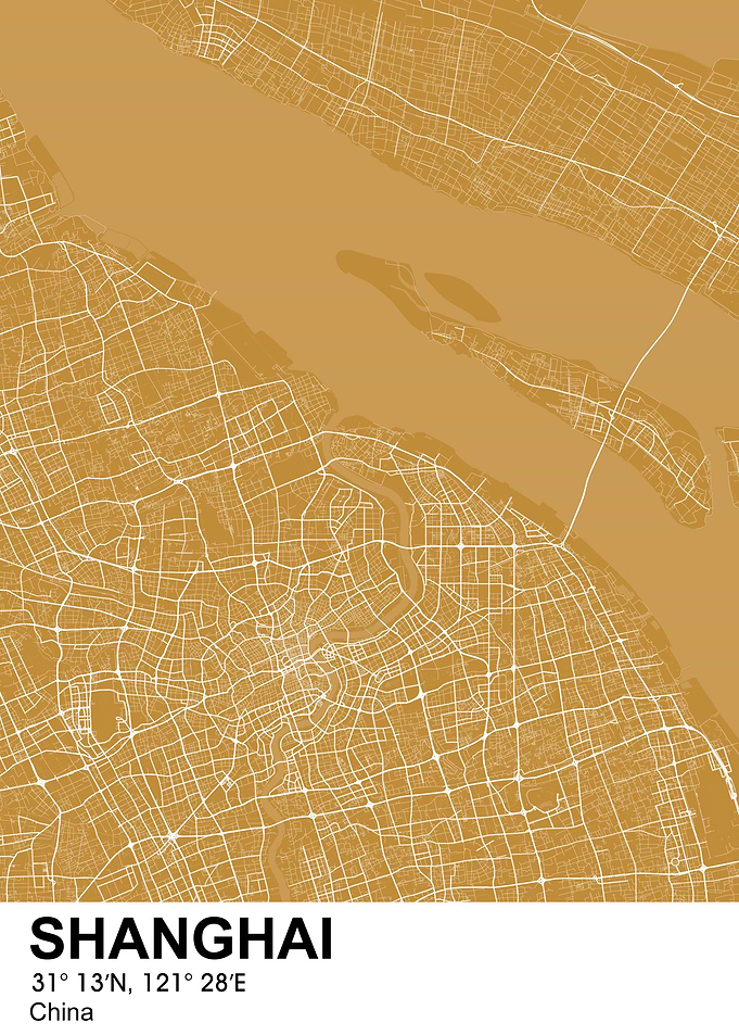 Shanghai China color map