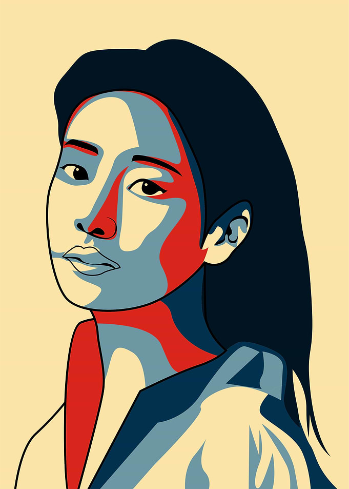 Bae Suzy in popart vektor