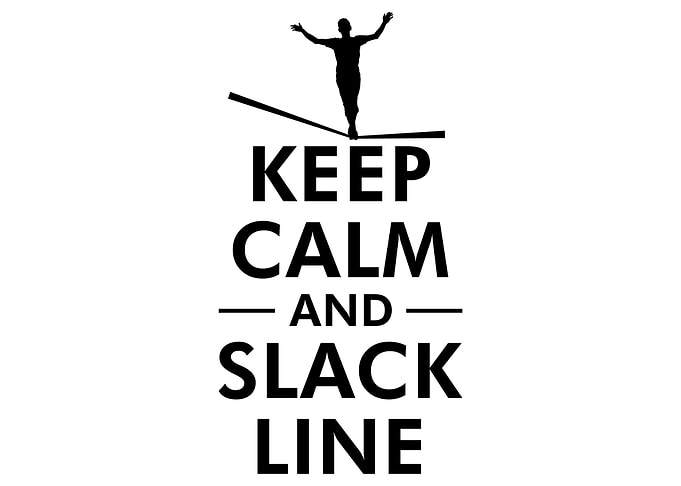 Keep calm and slackline