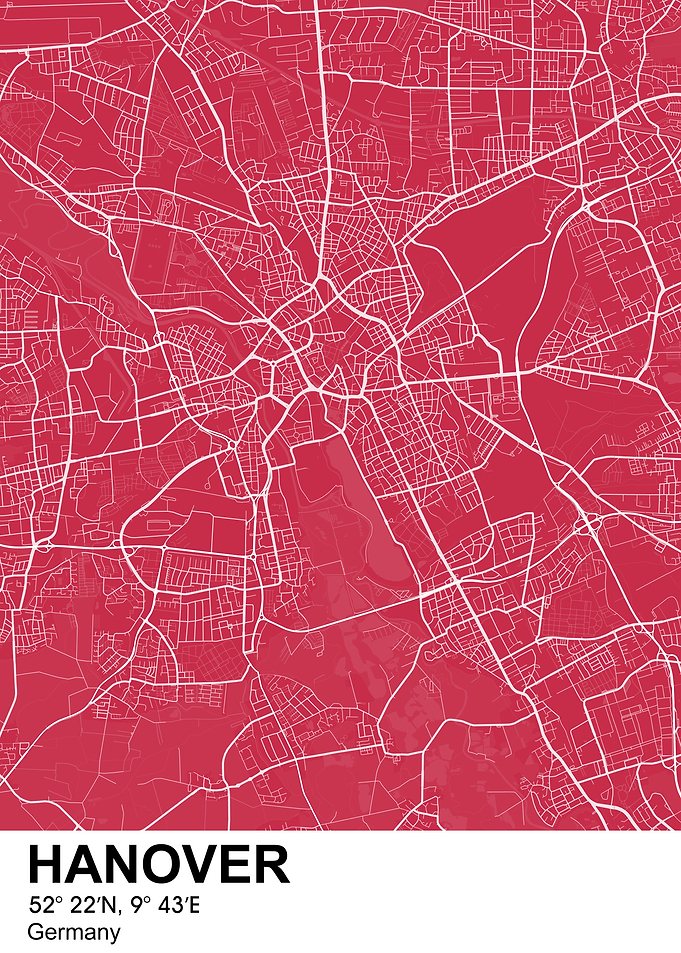 Hanover Germany color map