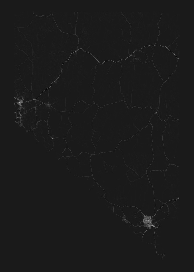 Roads of Nevada Map