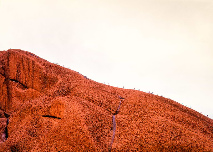 Climbing Ayers Rock