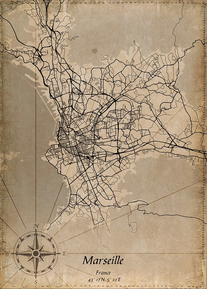 marseille france vintage c