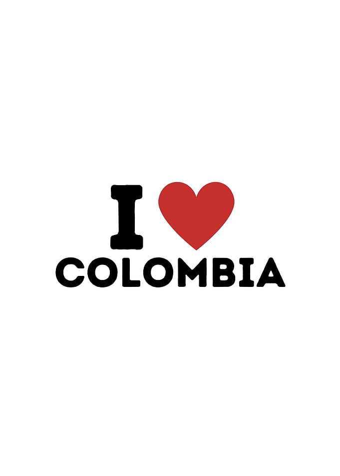 I Love Colombia Simple