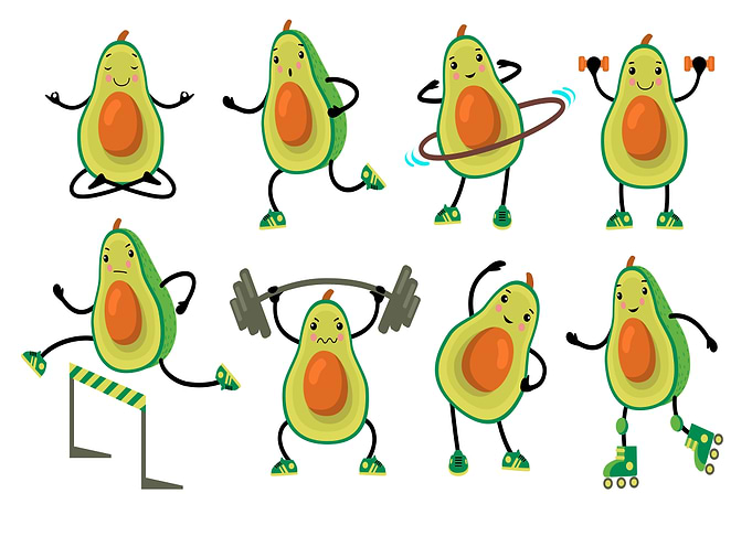 Avocado exercising