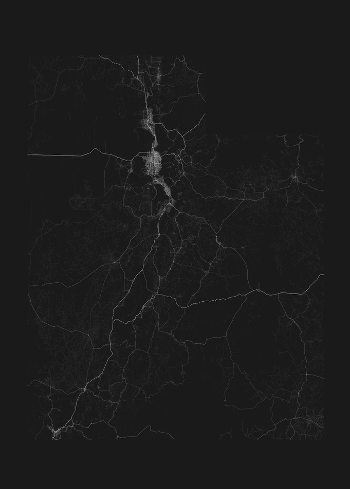 Roads of Utah Map