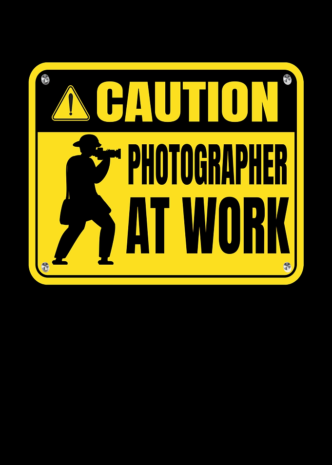 Caution Photographer at