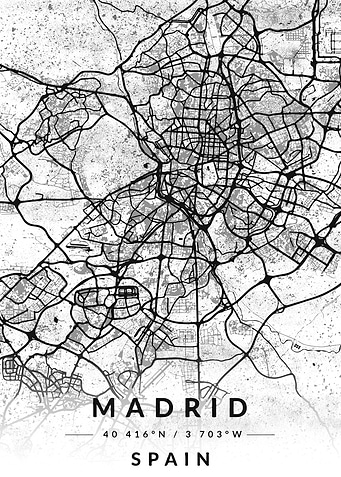 Madrid Spain Map
