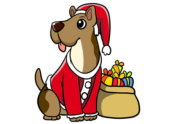 Great Dane Santa