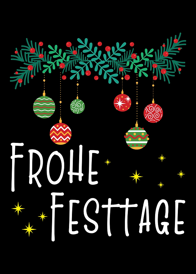 Frohe Festtage Weihnacht
