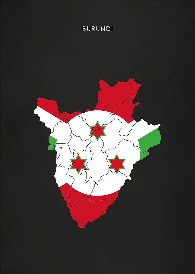 Burundi Flag Map